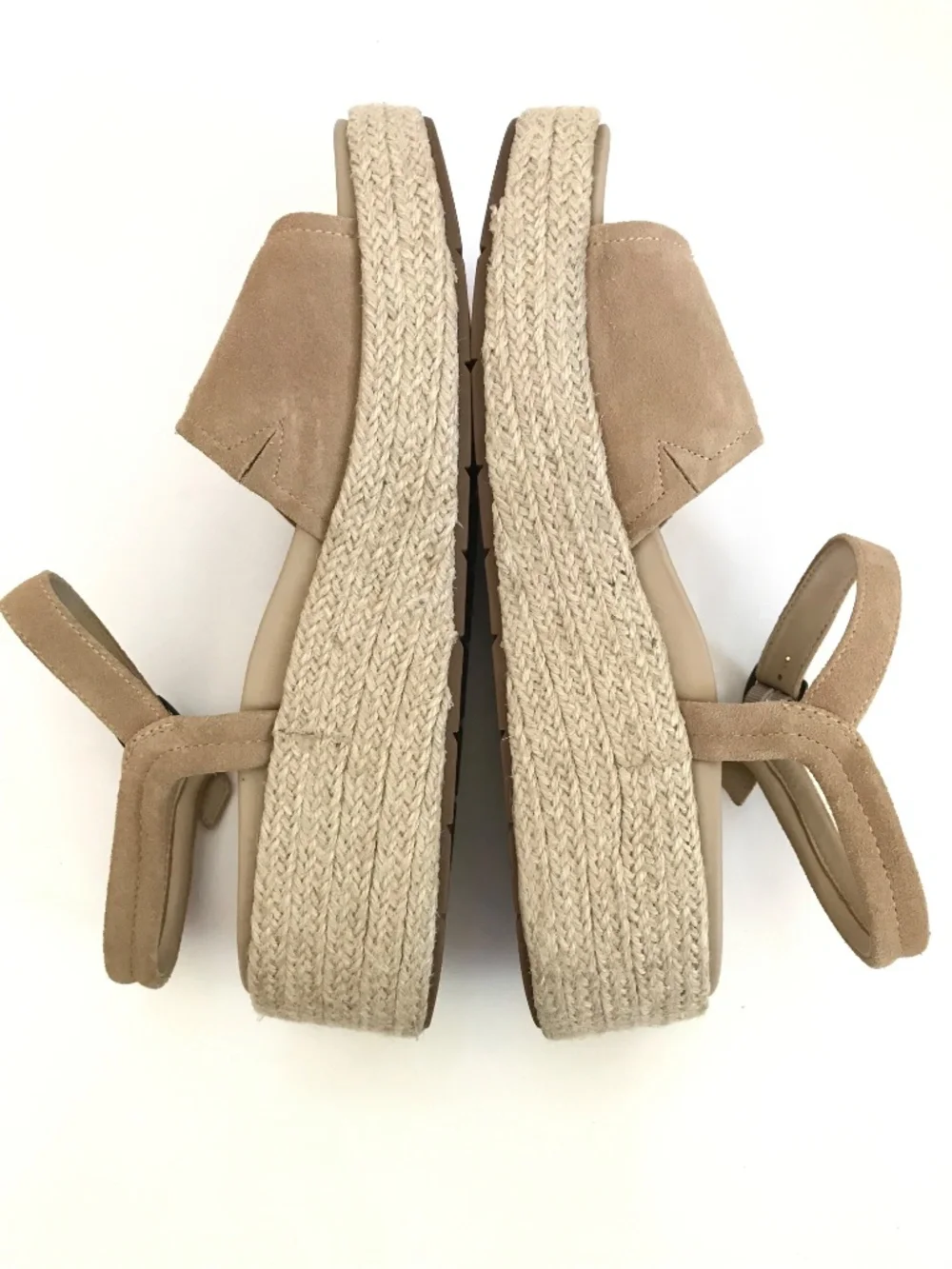 ABEO Espadrille Platform Suede Sandal Wedge Devyn Tan Women’s Size 11